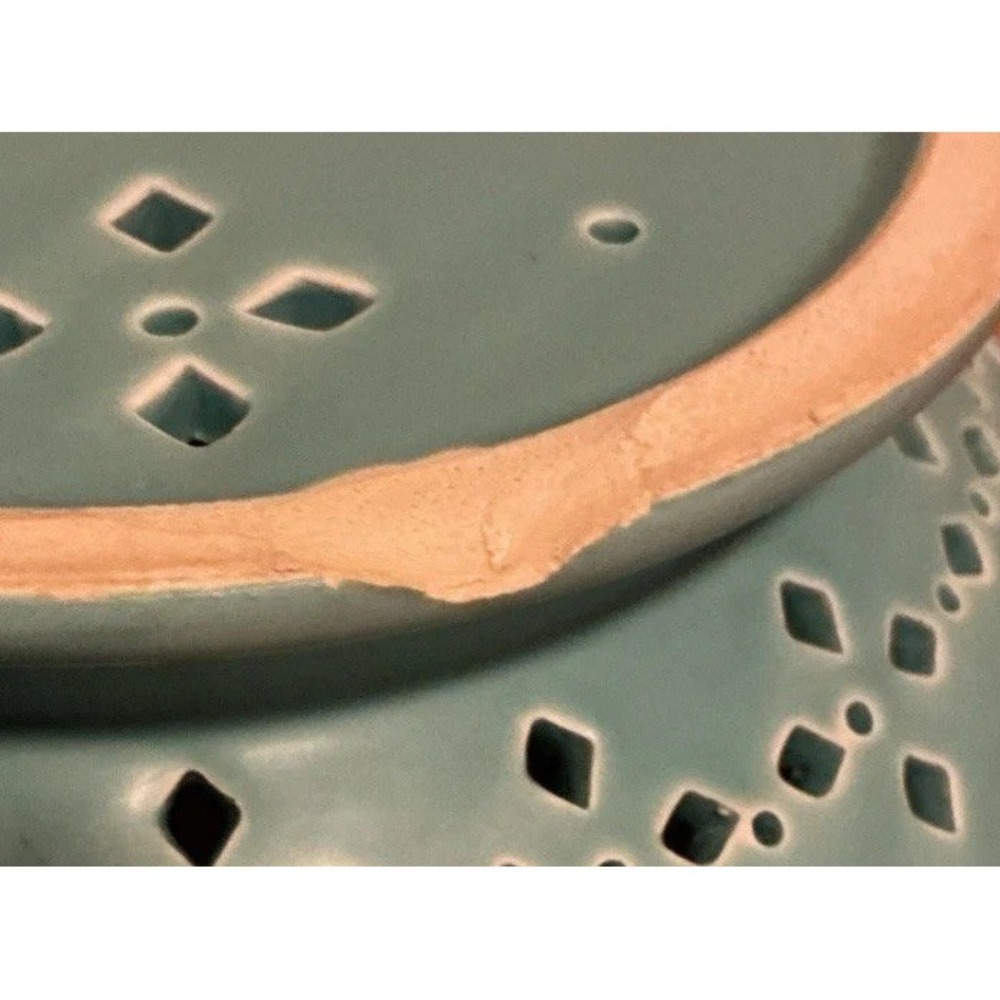 Threshold Earthenware Teal Ceramic Colander‎ 5.5" X 9" - Picture 11 of 12